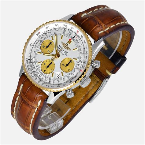 gold breitling watch men|Breitling navitimer gold bezel.